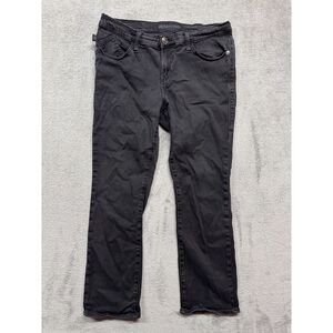 Rock & Republic Jeans Womens Black‎ Size 12 Pocket Flap Embroidered